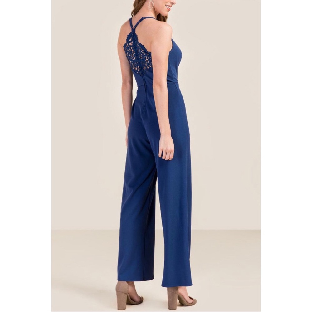 Blue Crotchet Jumpsuit - Picture 5 of 6